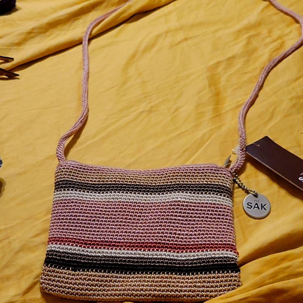 NWT The SAK crochet multi color purse